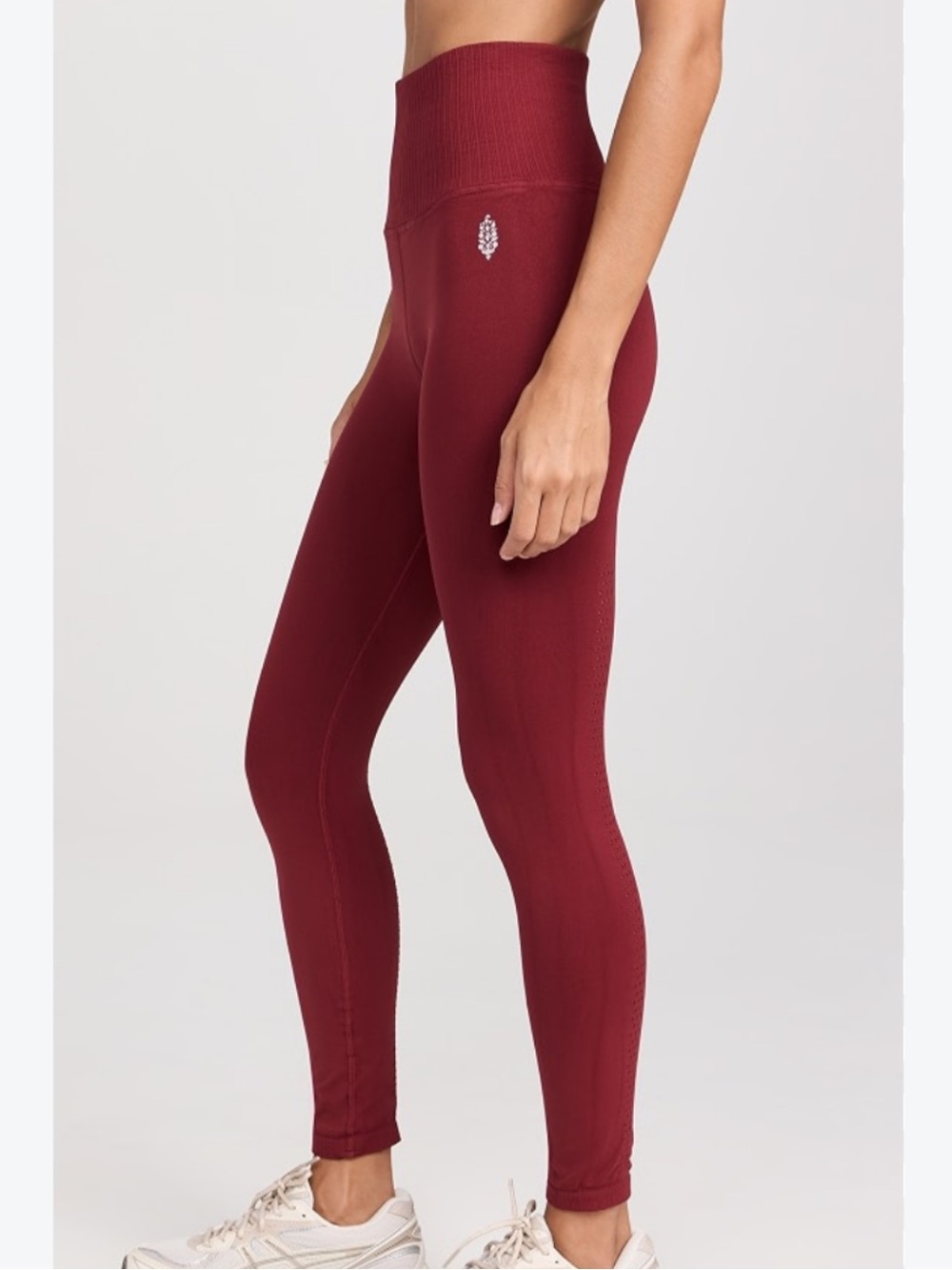 FP Movement Good Karma Leggings high-rise 7/8 length burgundy wine Sz XS/S